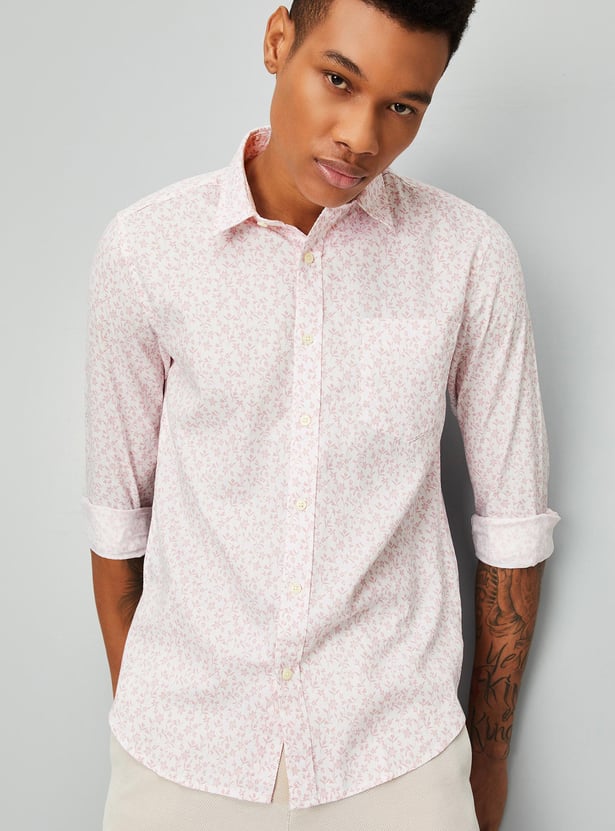 Regular fit casual men's jean shirt