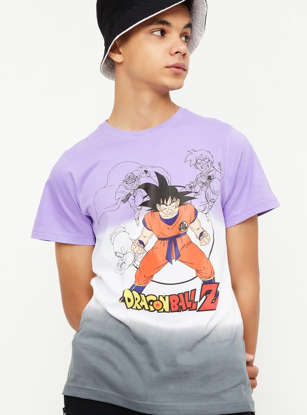 Buy Boys Dragon Ball Z Printed T-shirt Online at just Rs. 499.0