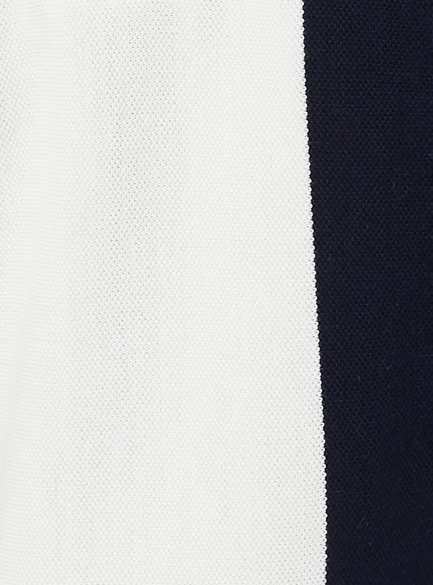 Men Slim Fit Striped Polo T-shirt