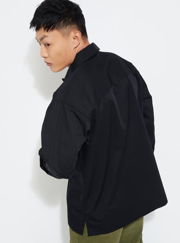 URB_N Men Relaxed Fit Solid Shirt