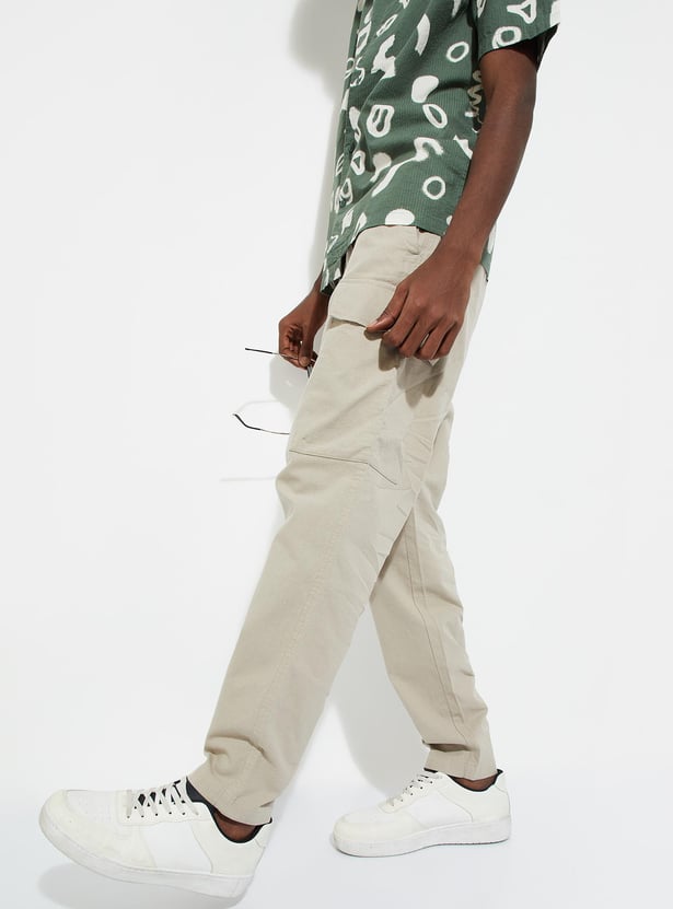 Buy Urb N Men Regular Fit Cargo Trousers Online At Just Rs