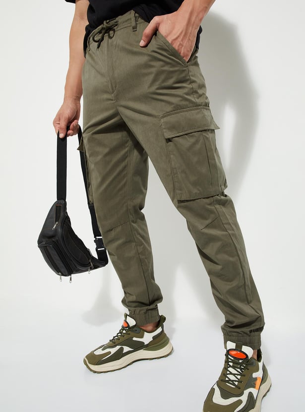 Mens green cargo joggers online