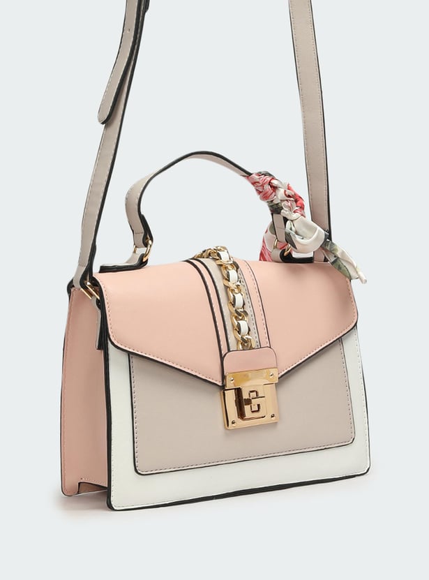 Women Colourblocked Sling Bag