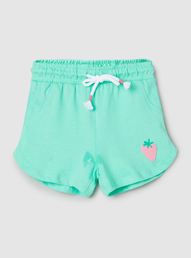 Girls Solid Knit Shorts