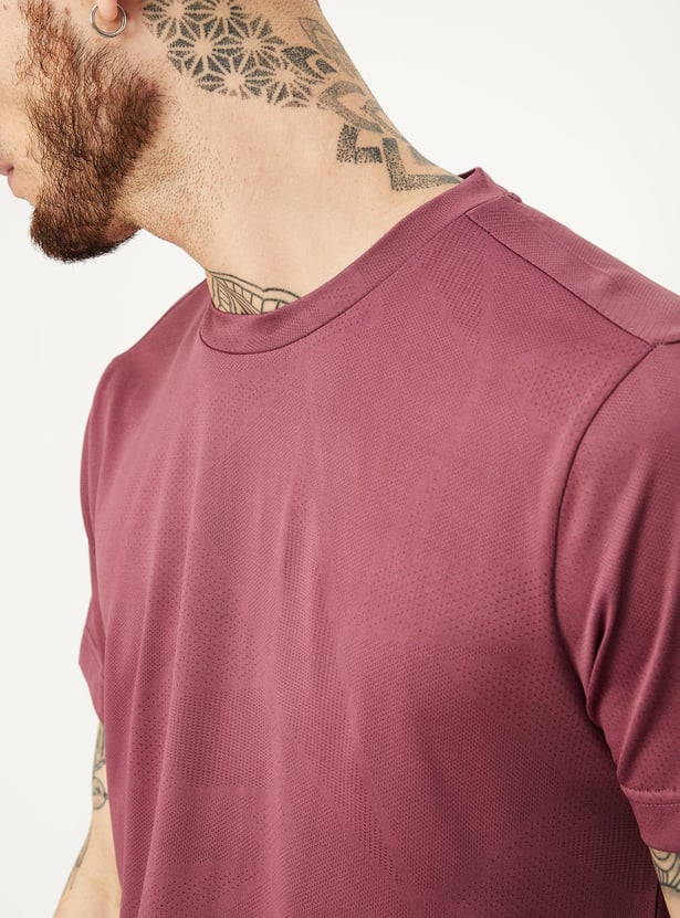 Men Jacquard Active T-shirt