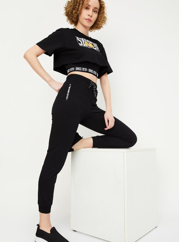 Women Solid Sport Joggers