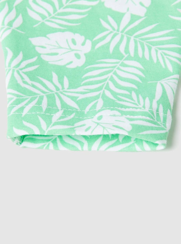 Girls Printed Full-Length Leggings