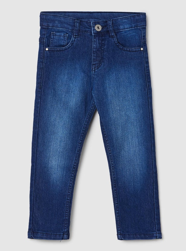 Boys Washed Slim Fit Jeans