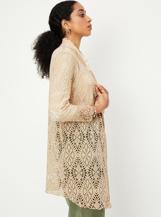 Buy Women Lace Design Shrug Online at just