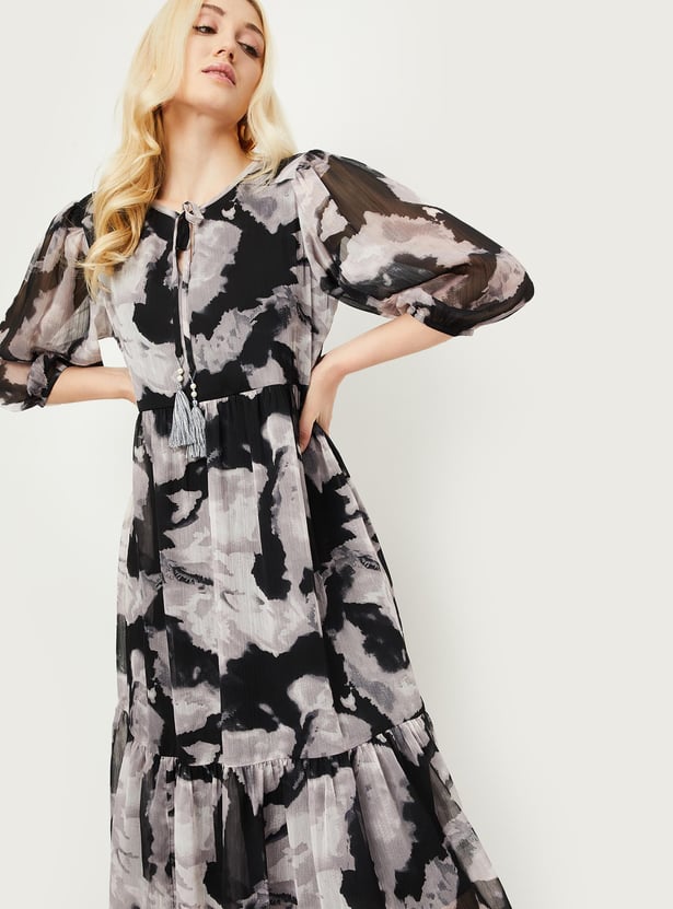 Women Printed Midi Dress