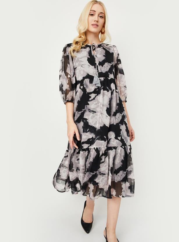 Women Printed Midi Dress