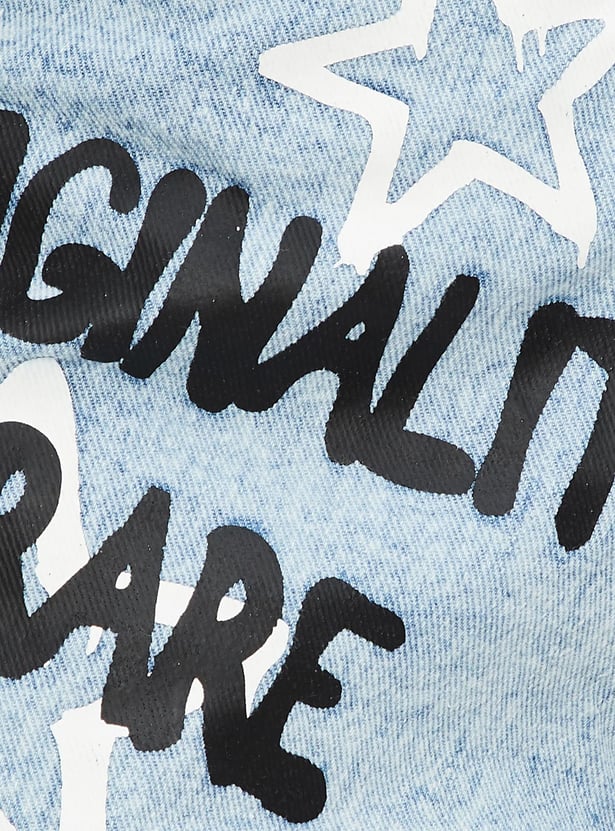 Women Printed Denim Shorts