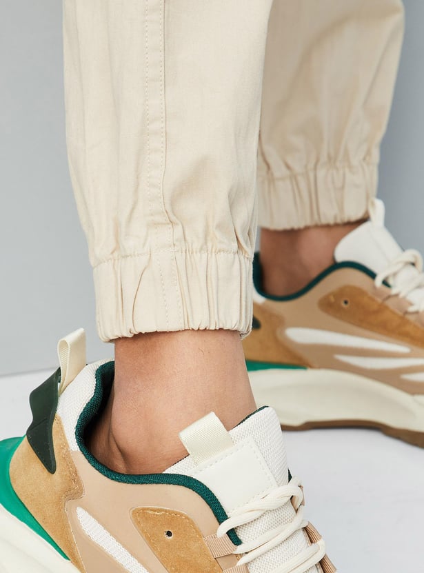 Boys Solid Cargo Joggers