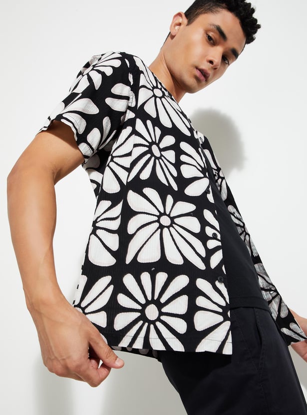 URB_N Men Regular Fit Printed Resort Shirt