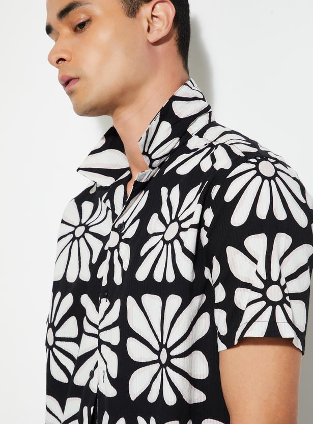 URB_N Men Regular Fit Printed Resort Shirt