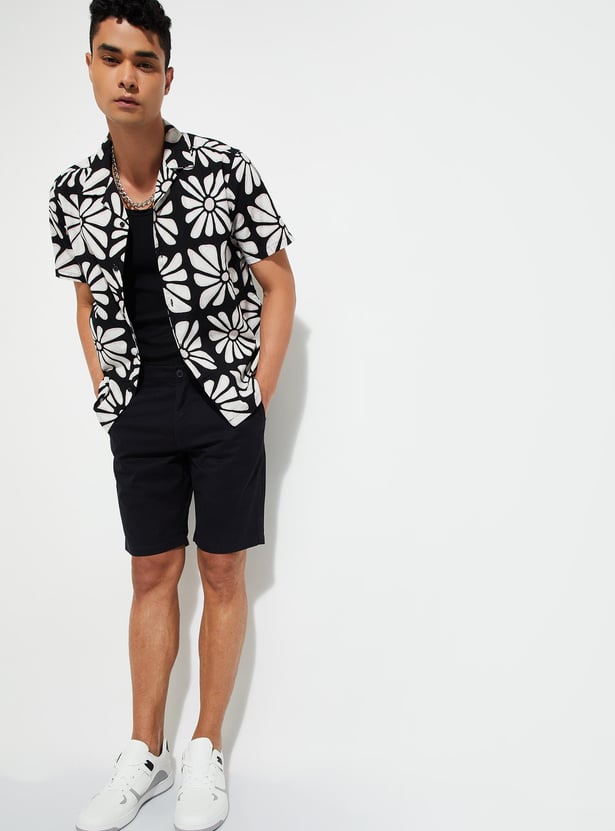 URB_N Men Regular Fit Printed Resort Shirt