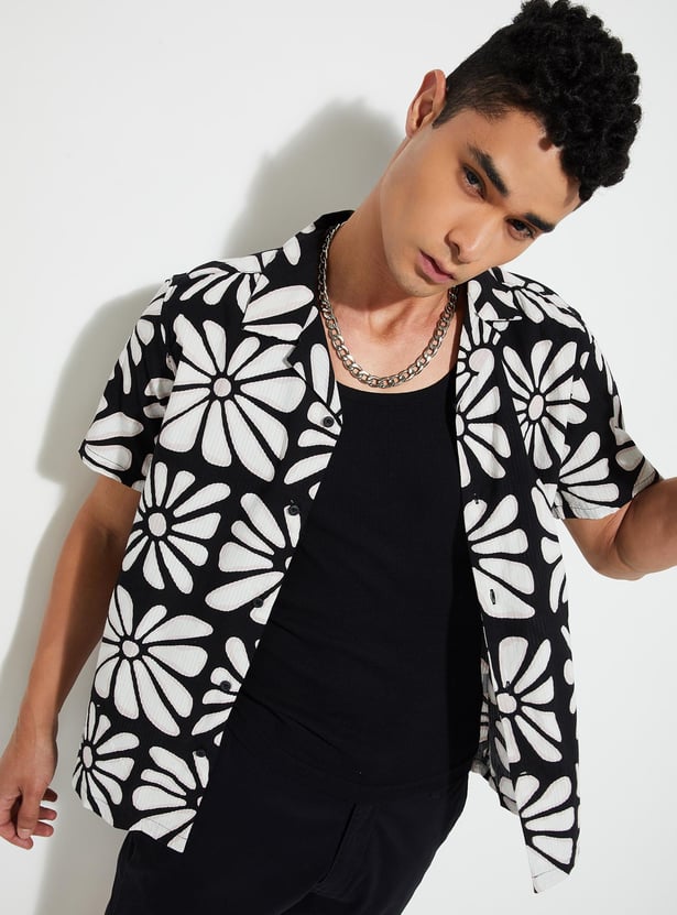 URB_N Men Regular Fit Printed Resort Shirt