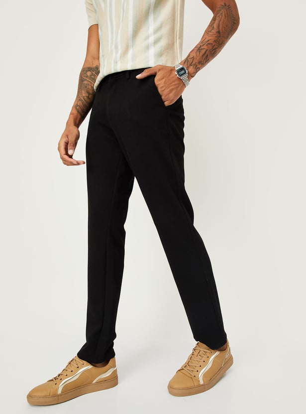 Men Solid Slim Fit Chinos