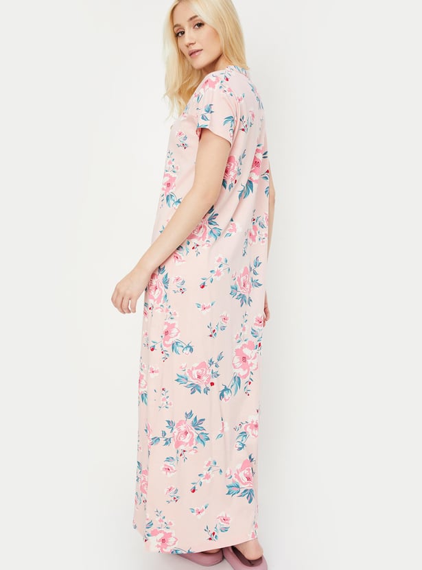 Women Floral Printed Nightgown