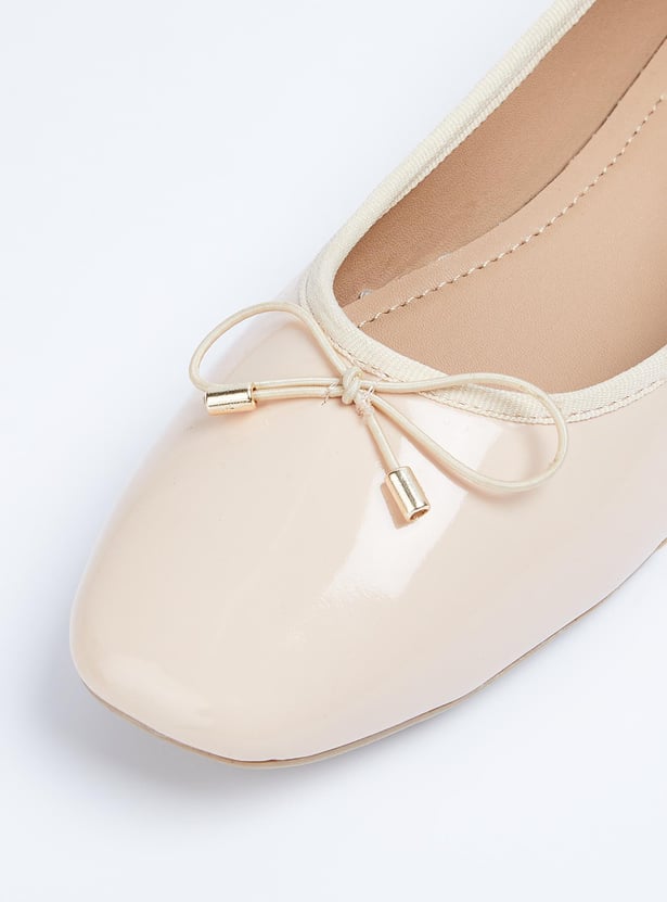 Women Bow-Detailed Ballerinas