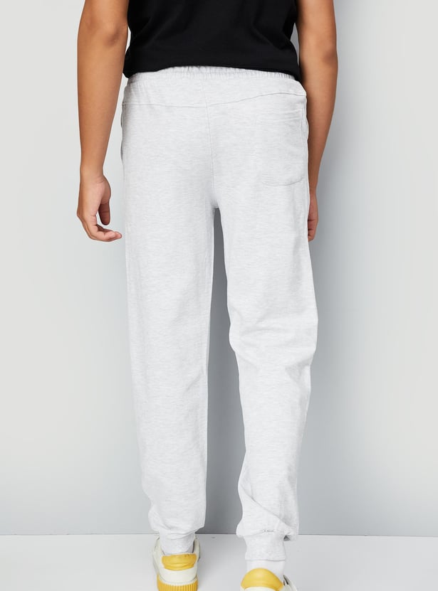 Boys Solid Knit Joggers