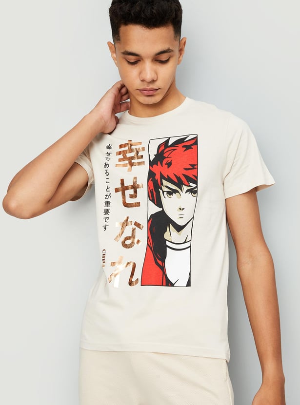 Boys Anime Printed T-shirt