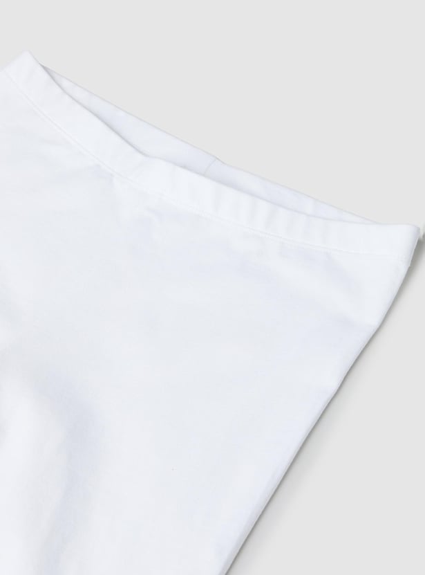 Girls Solid Cycling Shorts