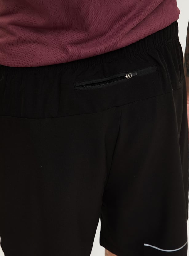 Men Solid Athleisure Shorts