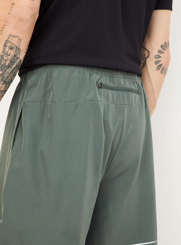 Men Solid Athleisure Shorts