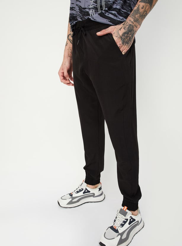 Men Solid Active Joggers