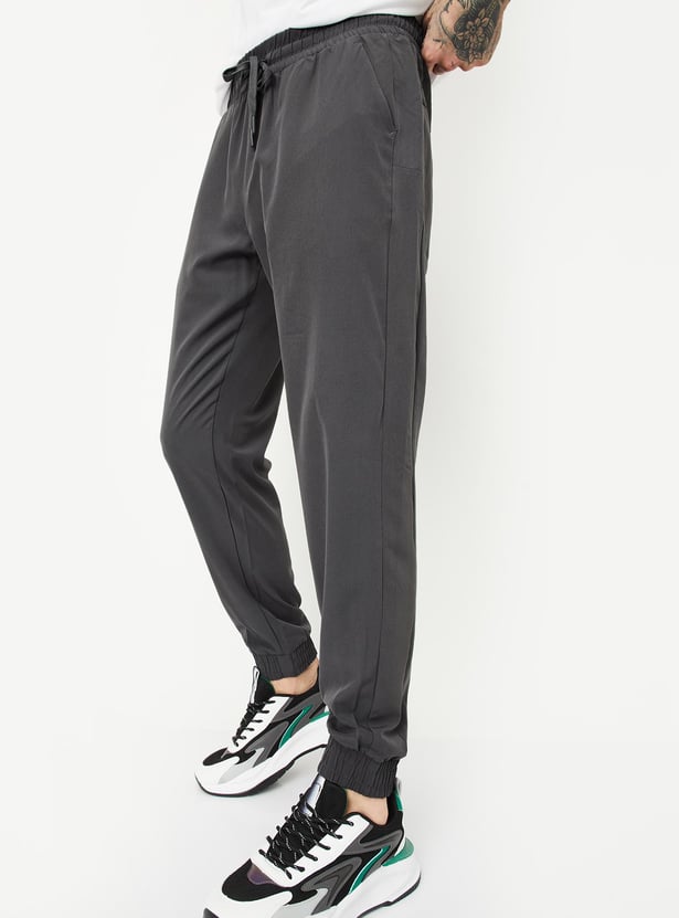 Men Solid Active Joggers