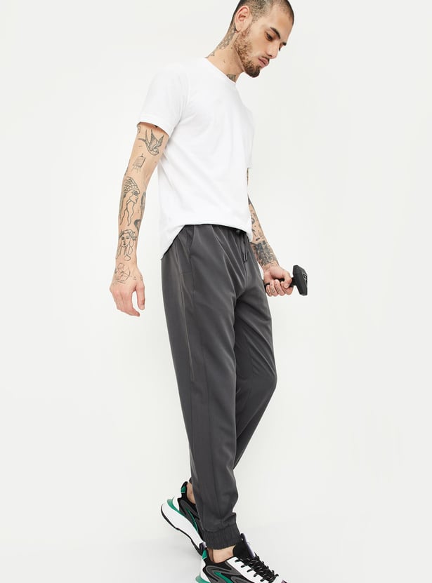 Men Solid Active Joggers