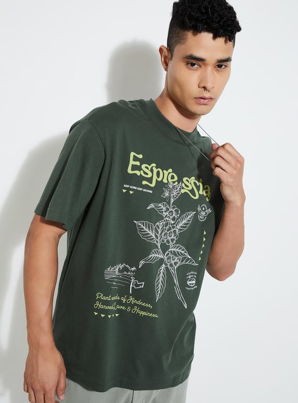 URB_N Men Oversized Graphic Printed T-shirt