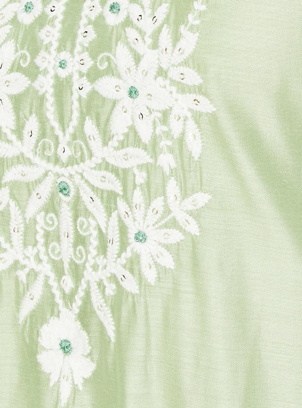 Women Embroidered Kurta Set with Dupatta