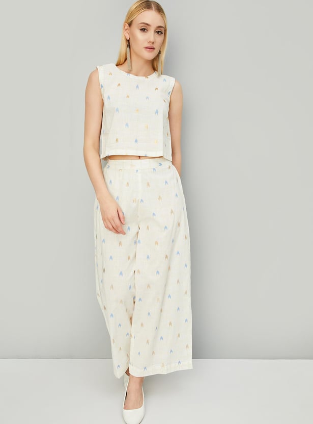 Women Printed Layered Kurta Set