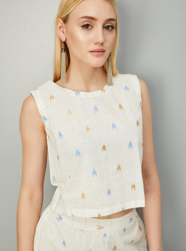 Women Printed Layered Kurta Set