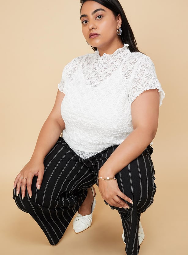 Women Lace Top with Camisole