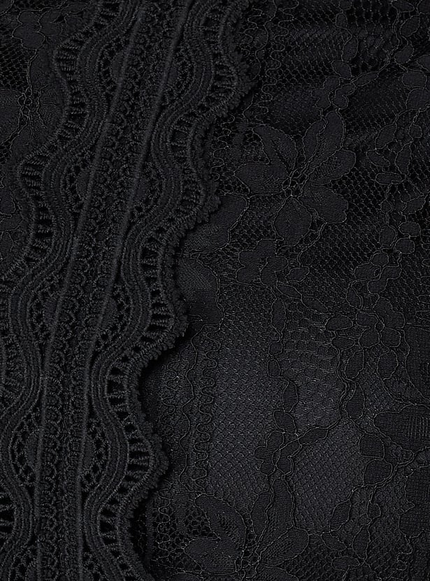 Women Lace Knit Dressy Top