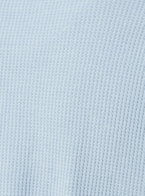 Men Waffle Patterned Lounge T-shirt