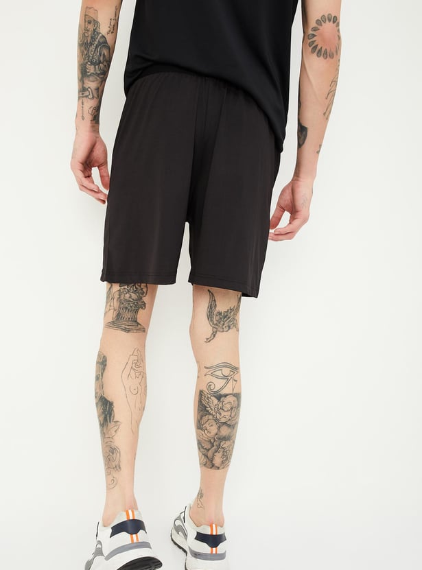 Men Side Panlled Active Shorts