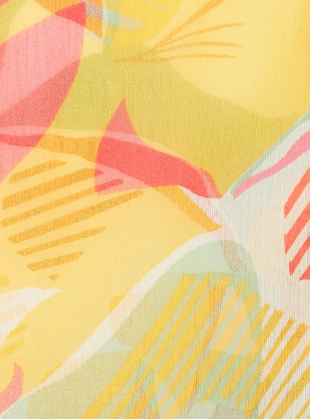 Women Printed Waterfall Shrug