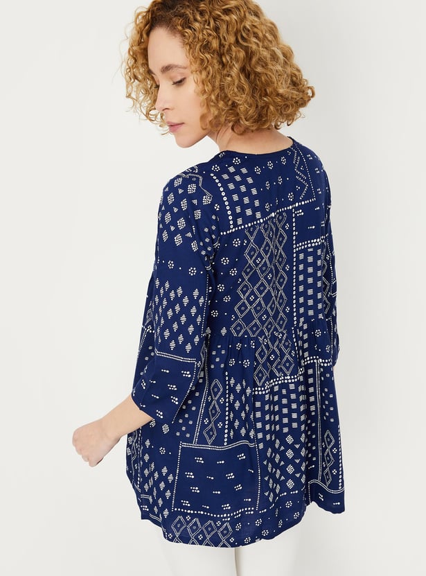 Women Printed A-line Tunic