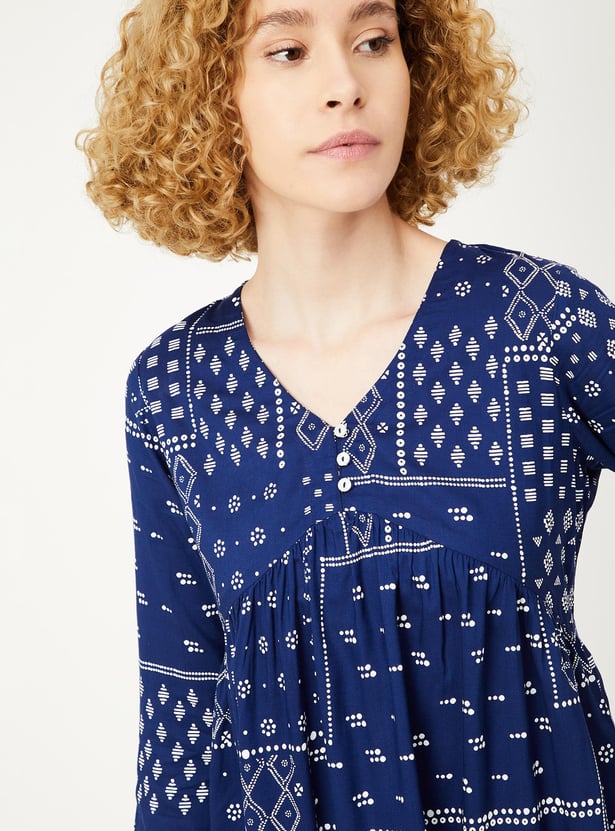 Women Printed A-line Tunic