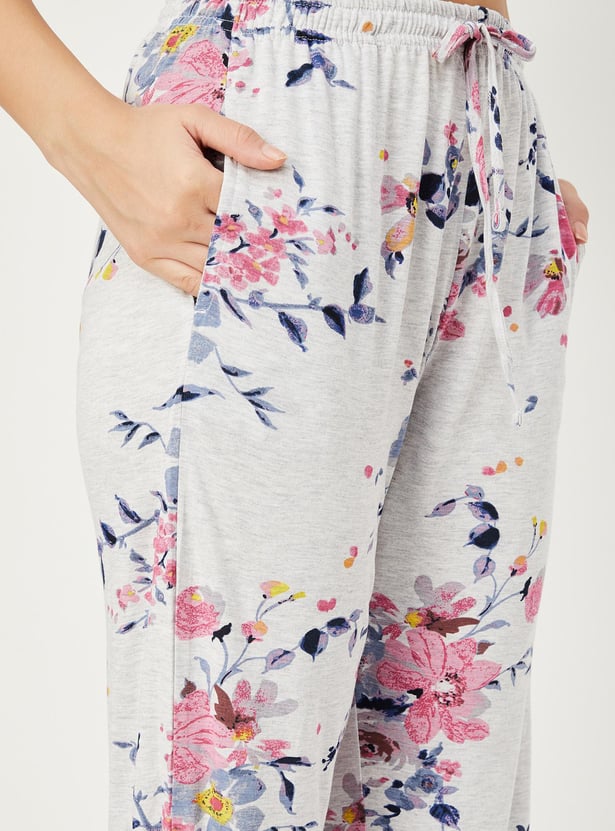 Buy Women Floral Print Pyjama Set Online at just Rs. 999.0 ...