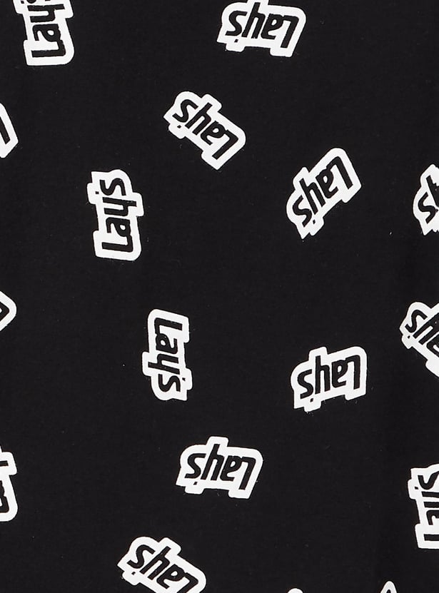 Women Boxy Fit Lays Printed Nightdress