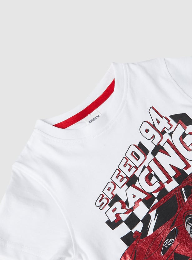 Boys Printed Shorts Set