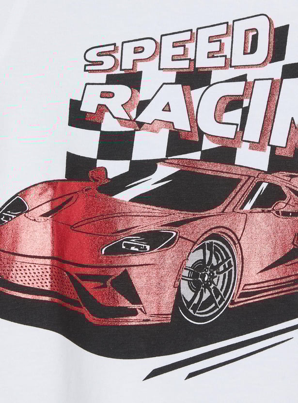 Boys Printed Shorts Set