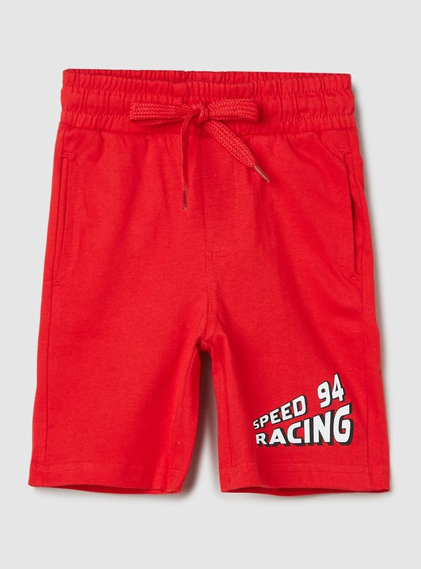 Boys Printed Shorts Set