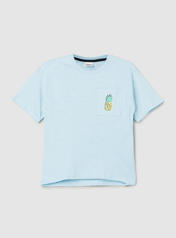 Boys Back Graphic Printed T-shirt