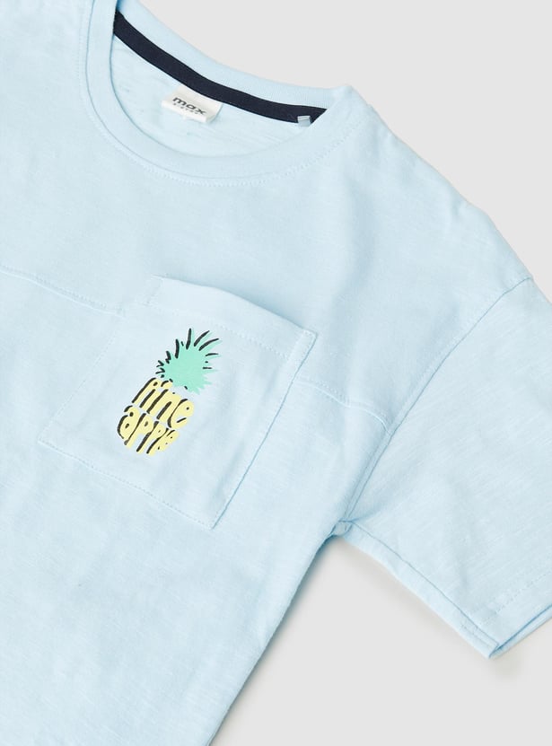 Boys Back Graphic Printed T-shirt